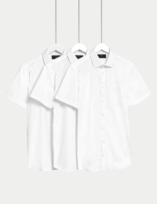 mens short sleeve shirts 19 inch collar
