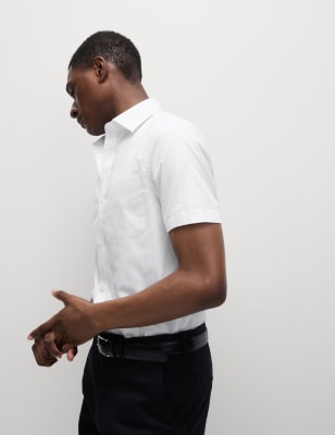 m and s mens short sleeved shirts