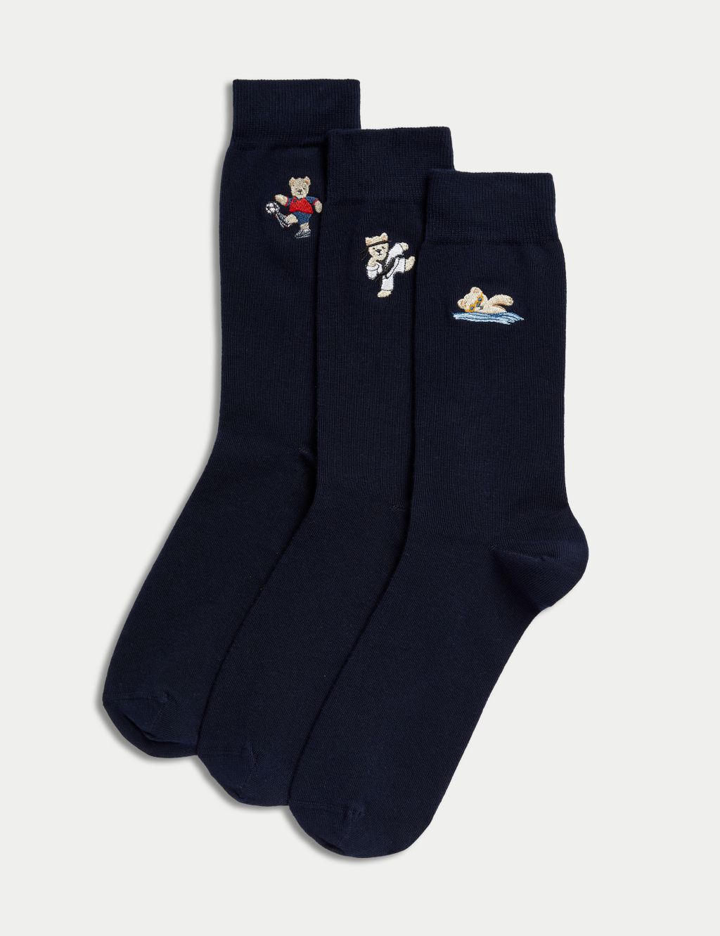 3pk Spencer Bear™ Cotton Rich Socks Gift Box 2 of 3