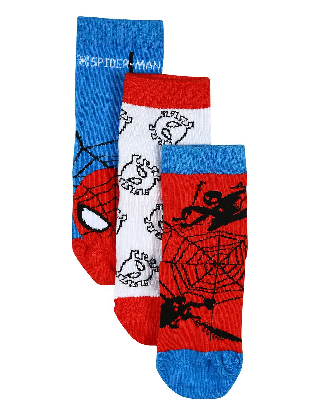 3pk Spider Man Socks 1 of 3
