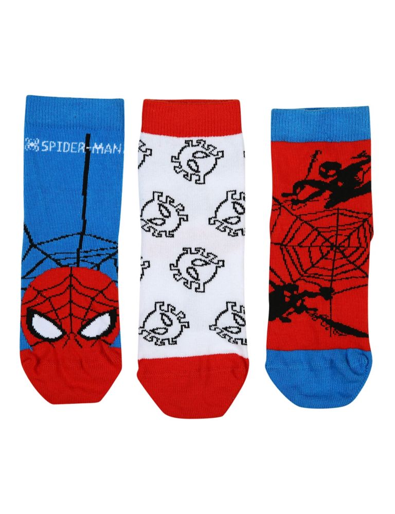 3pk Spider Man Socks 3 of 3
