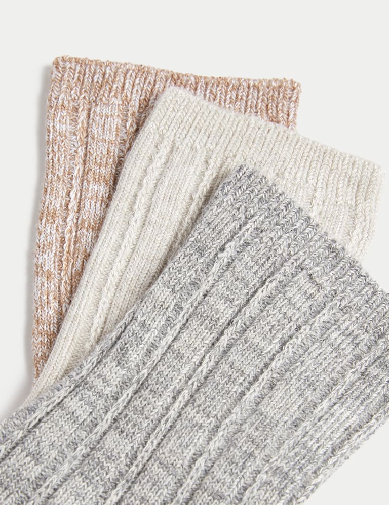 3pk Sumptuously Soft™ Thermal Socks 2 of 2