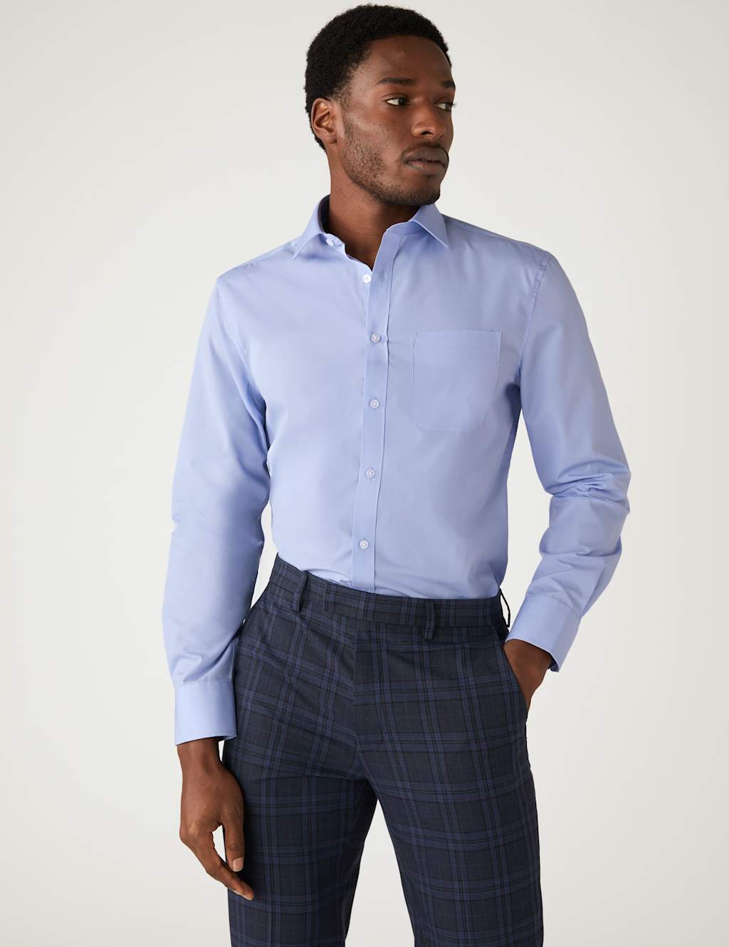 3pk Tailored Fit Cotton Blend Shirts 4 of 7