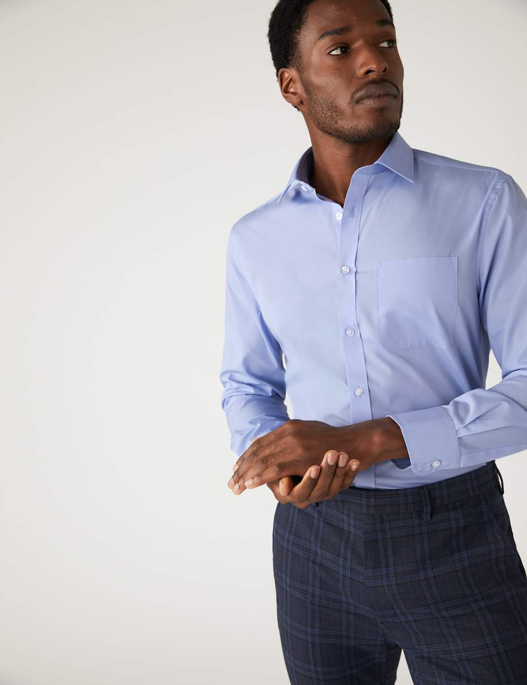 3pk Tailored Fit Cotton Blend Shirts 3 of 7