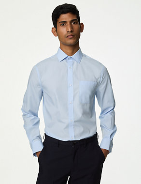 3pk Tailored Fit Easy Iron Long Sleeve Shirts Image 2 of 4
