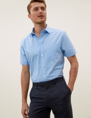 short sleeve formal shirts mens