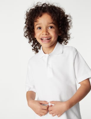 Marks and spencer white polo clearance shirt