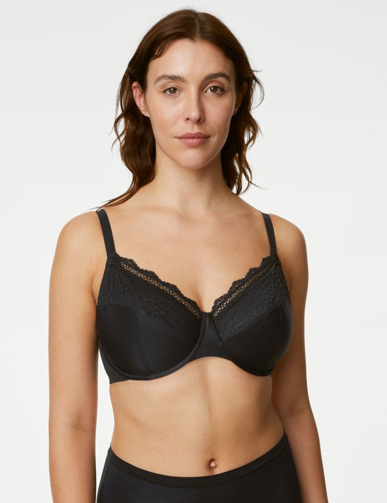M&S Collection 2 Pack Embroidered Padded Plunge Bras DD-G, Compare