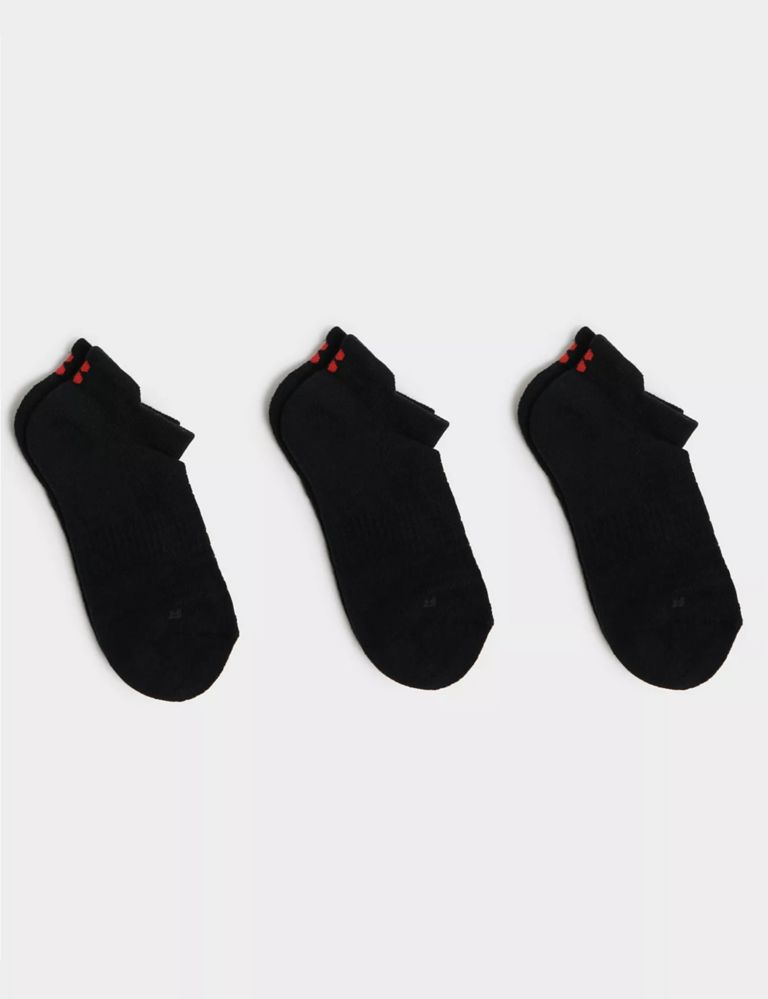 3pk Workout Cotton Rich Trainer Socks 1 of 1