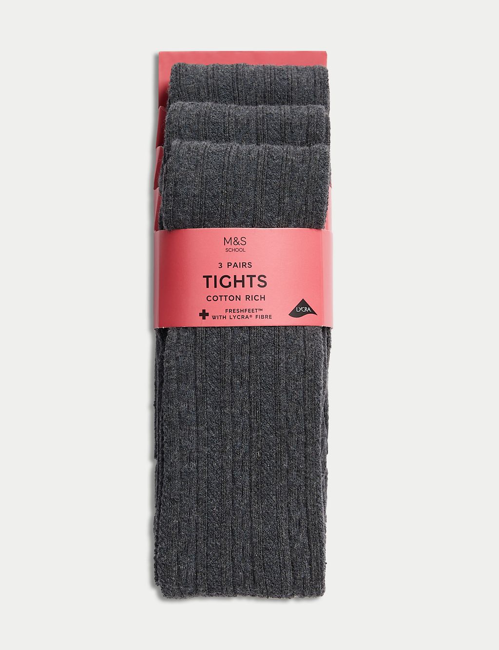 3pk of Cable Knit Tights (2-16 Yrs) 3 of 3