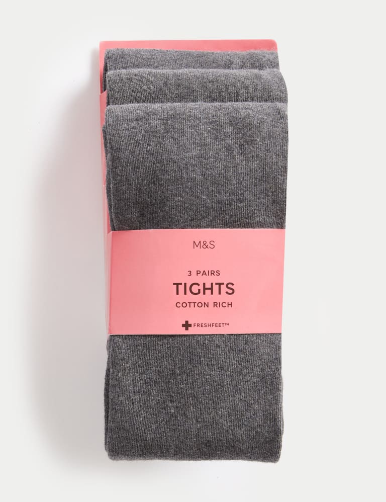 3pk of School Tights (2-16 Yrs), M&S Collection