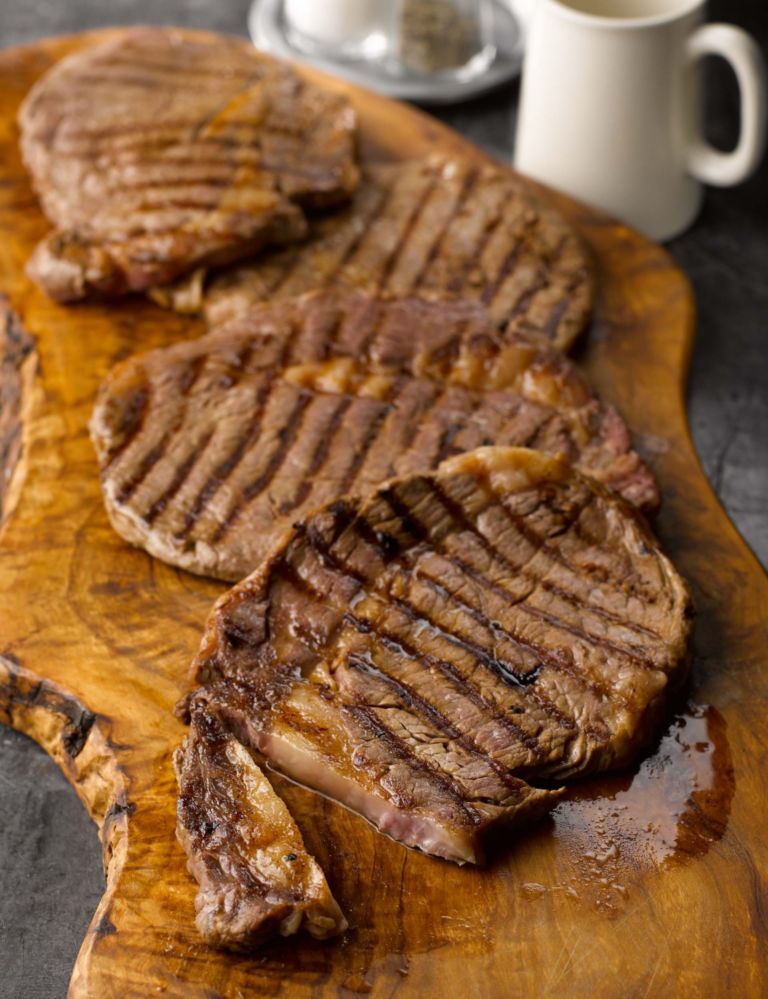 4 Aberdeen Angus Thin Cut Ribeye Steaks 1 of 2
