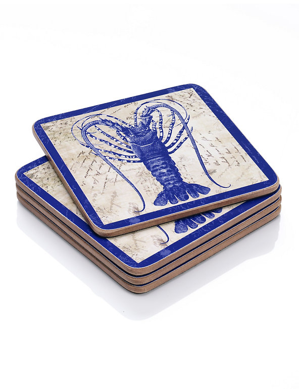 4 Crustacean Coasters Image 1 of 2