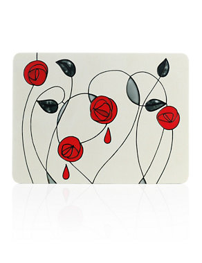 4 Deco Rose Placemat & Coaster Set Image 2 of 3