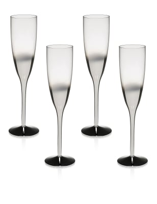 4 Ombre Champagne Glasses | M&S