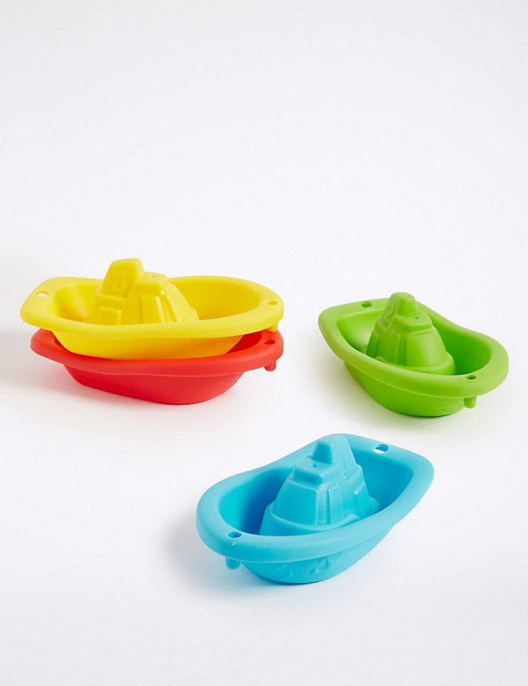 4 Pack Bath Boats Image 1 of 2