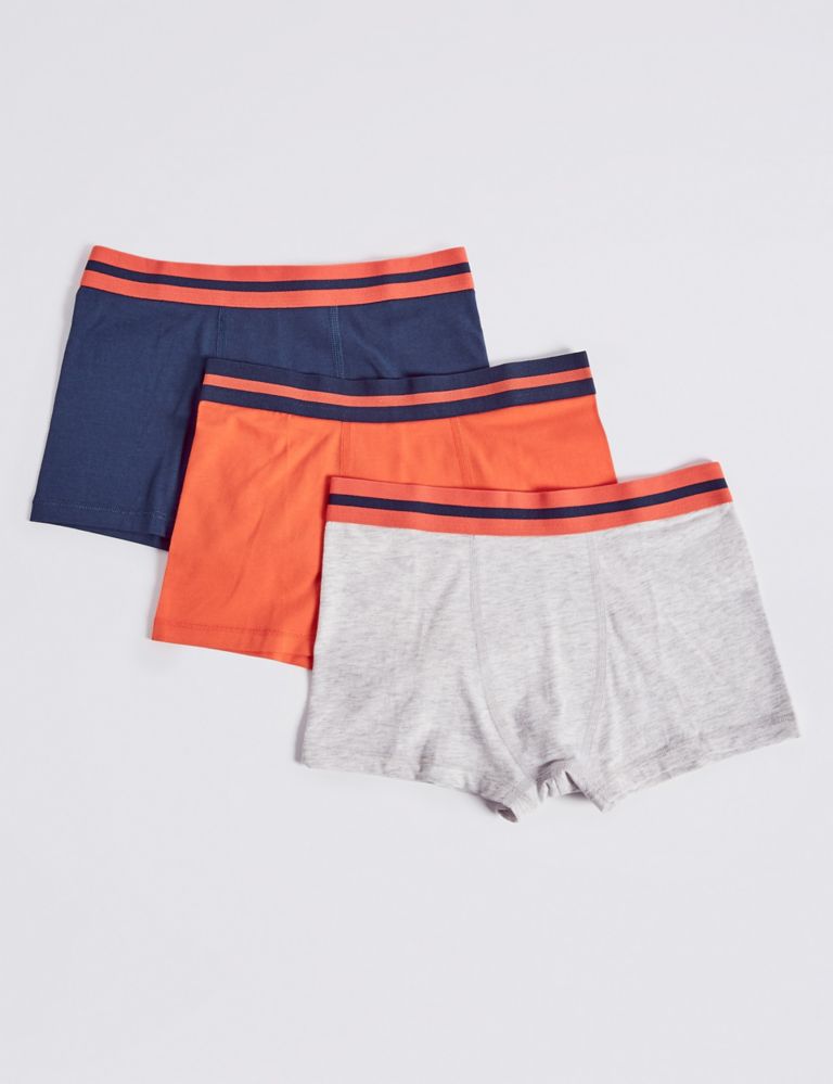 4 Pack Cotton Rich Trunks with Stretch (18 Months - 16 Years) 2 of 2