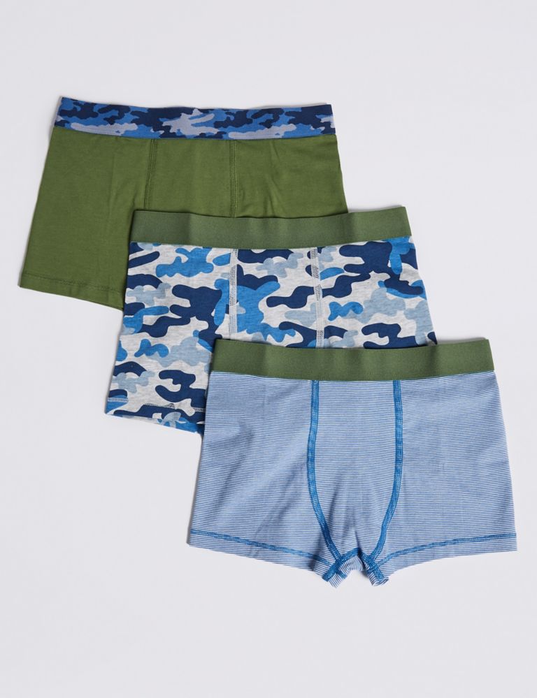 4 Pack Cotton Trunks with Stretch (18 Months - 16 Years) 2 of 2