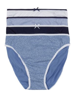 Buy MARKS & SPENCER 4 Pack Pure Cotton Midi Knickers 2024 Online