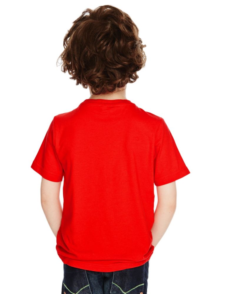 4 Pack Pure Cotton Assorted T-Shirts (1-7 Years) 7 of 9