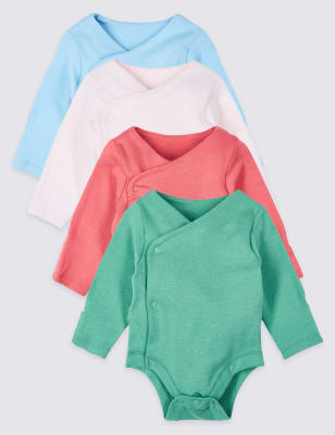 Wrapover hot sale baby vests