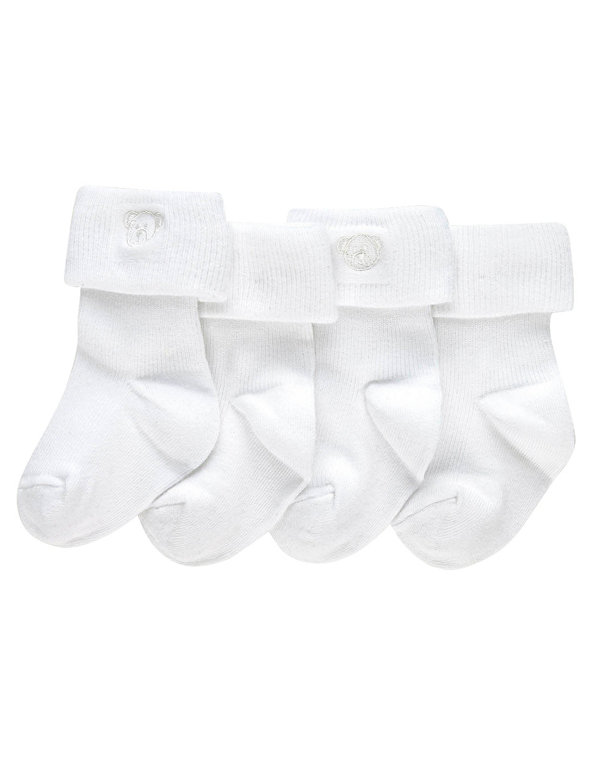 4 Pairs of Cotton Rich Assorted Socks Image 1 of 1