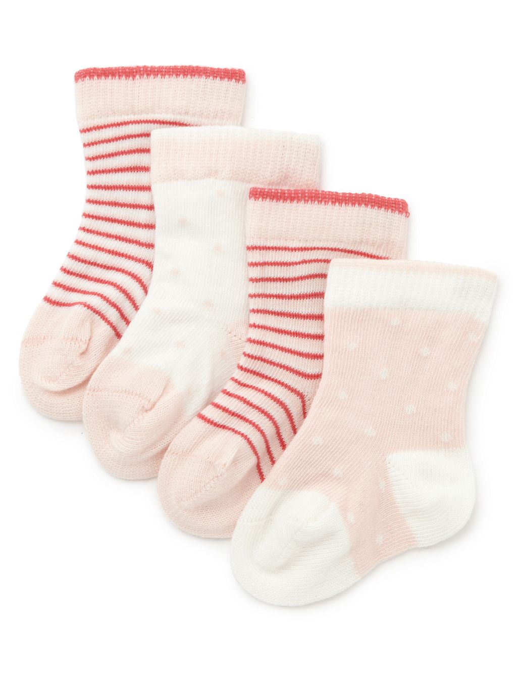 4 Pairs of Cotton Rich Assorted Socks 1 of 1