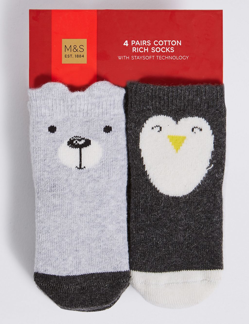 4 Pairs of Socks with Freshfeet™ 2 of 2