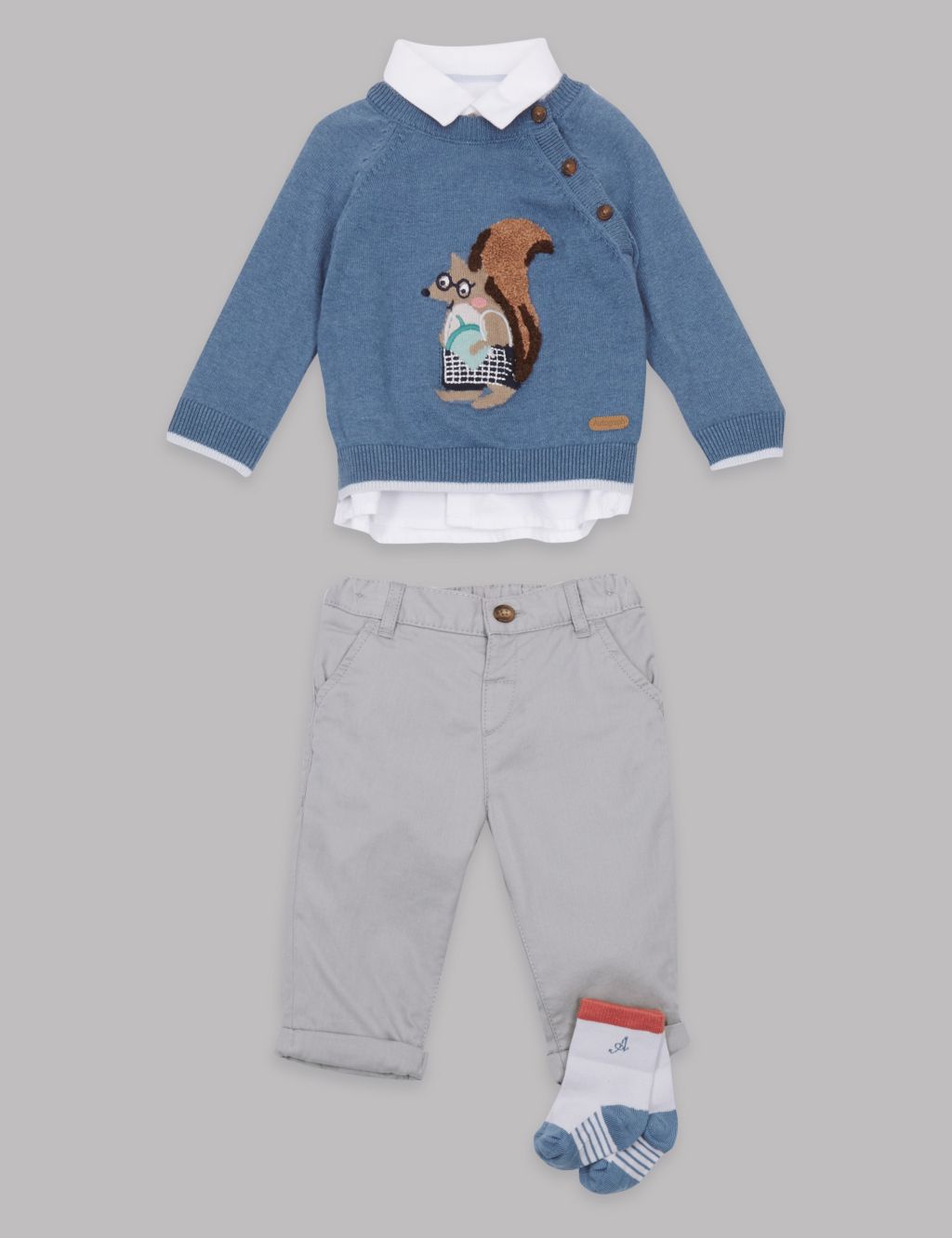 4 Piece Cotton Blend Outfit 3 of 9