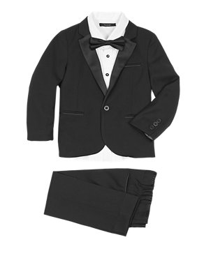 4 Piece Supercrease™ Tuxedo Outfit (1-7 Years) Image 2 of 4