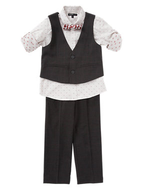 4 Piece Waistcoat Outfit (1-7 Years) | Autograph | M&S