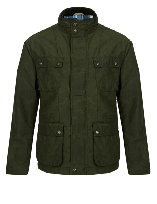 marks and spencer indigo waxed jacket
