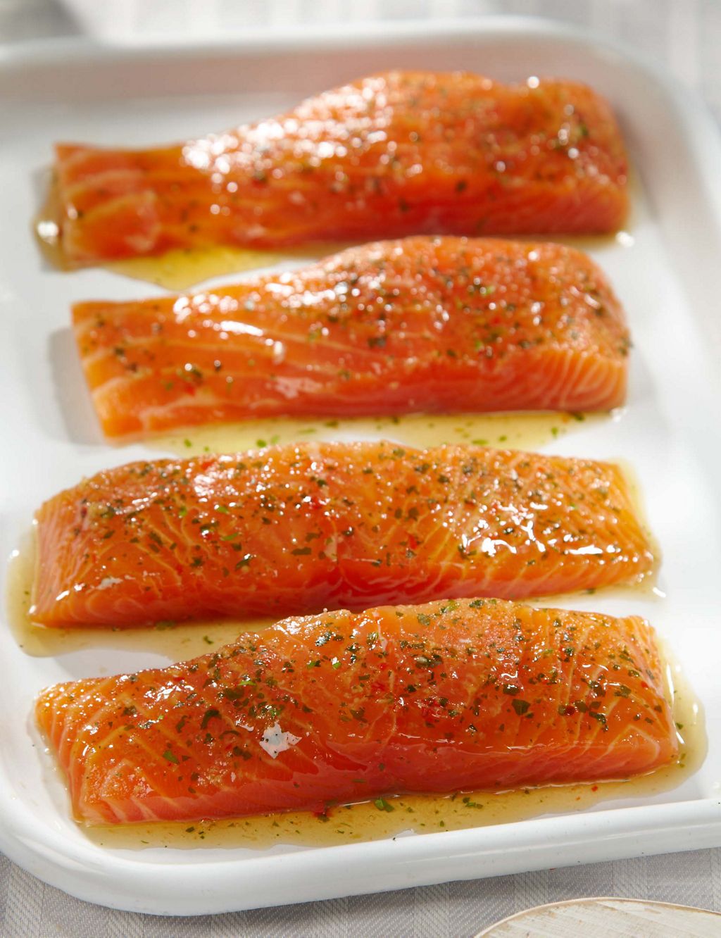 4 Scottish Lochmuir™ Salmon Fillets with Soy, Ginger & Lime 1 of 3