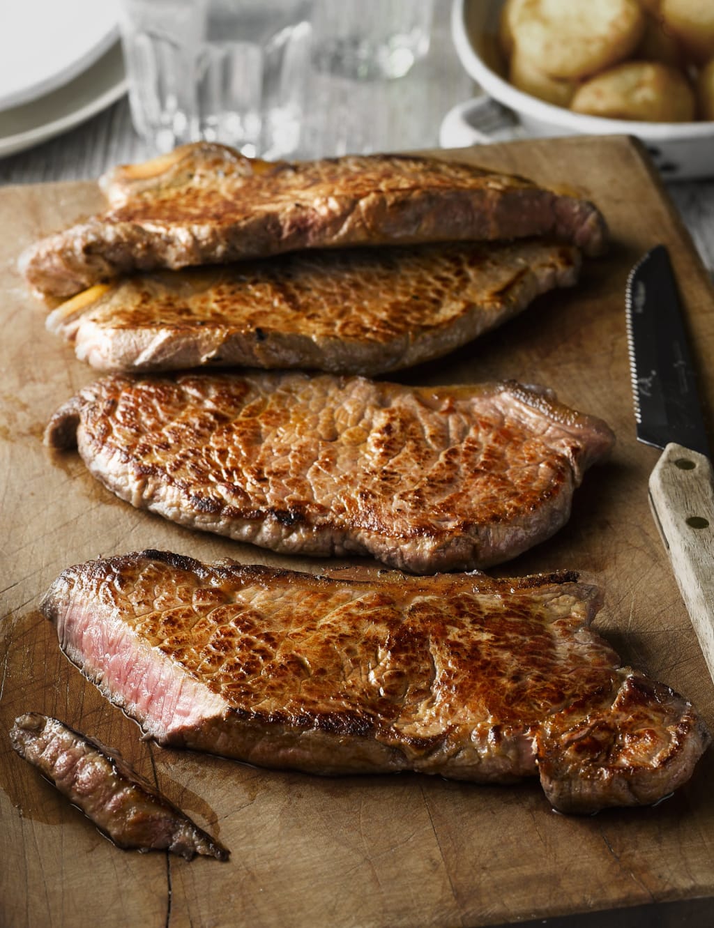 4 Thin Cut Sirloin Steak M&S
