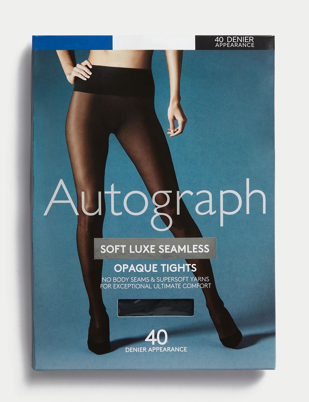 40 Denier Soft Luxe Seamless Opaque Tights 3 of 3