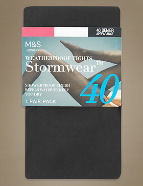 40 Denier Stormwear™ & Body Sensor™ Opaque Tights Image 2 of 3