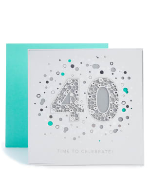 40th Birthday Card M S