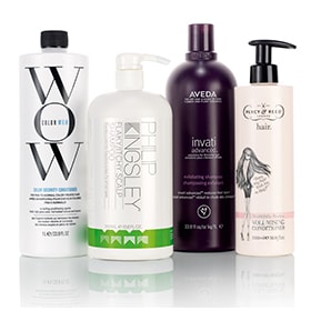 An edit of supersized hair products