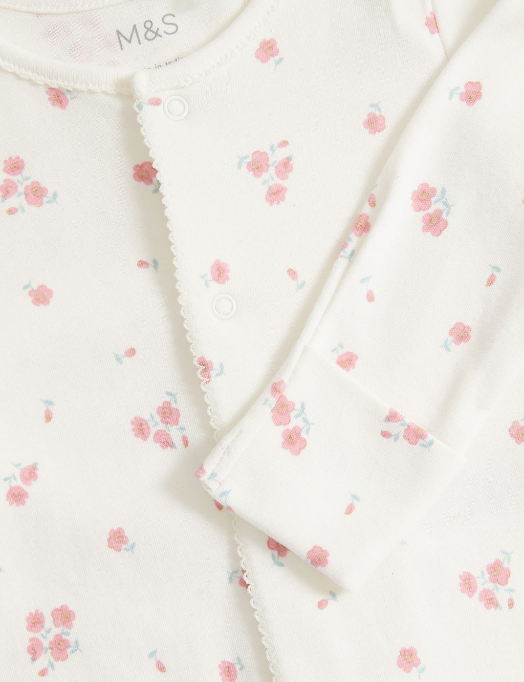 4pc Pure Cotton Floral Starter Set (7lbs-1 Yrs) | M&S Collection | M&S