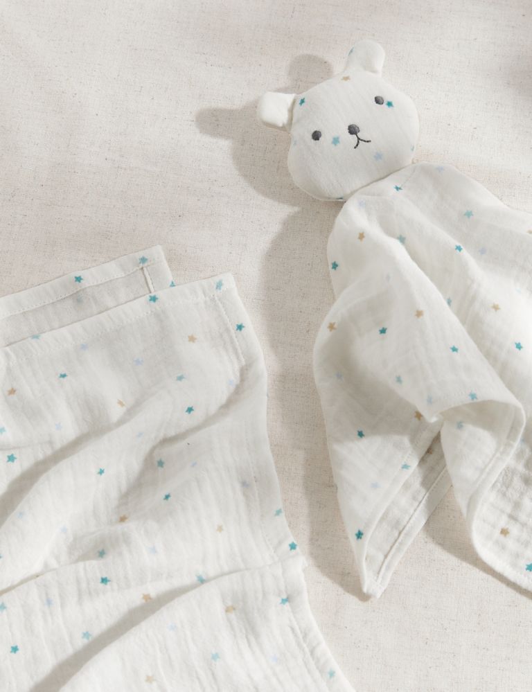 4pc Pure Cotton Gift Set (0-6 Mths) 3 of 3