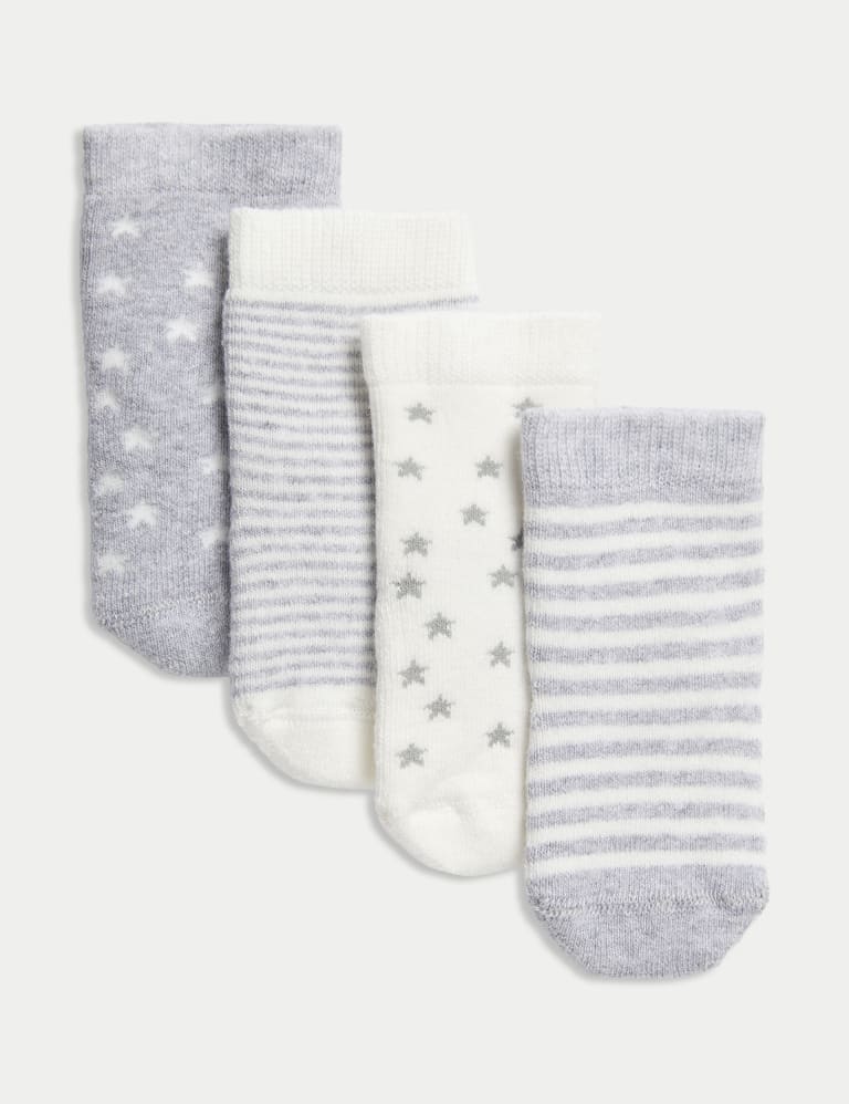 Nurses Choice Newborn Baby Boy & Girl Socks Includes 6 Pairs of Cotton Socks