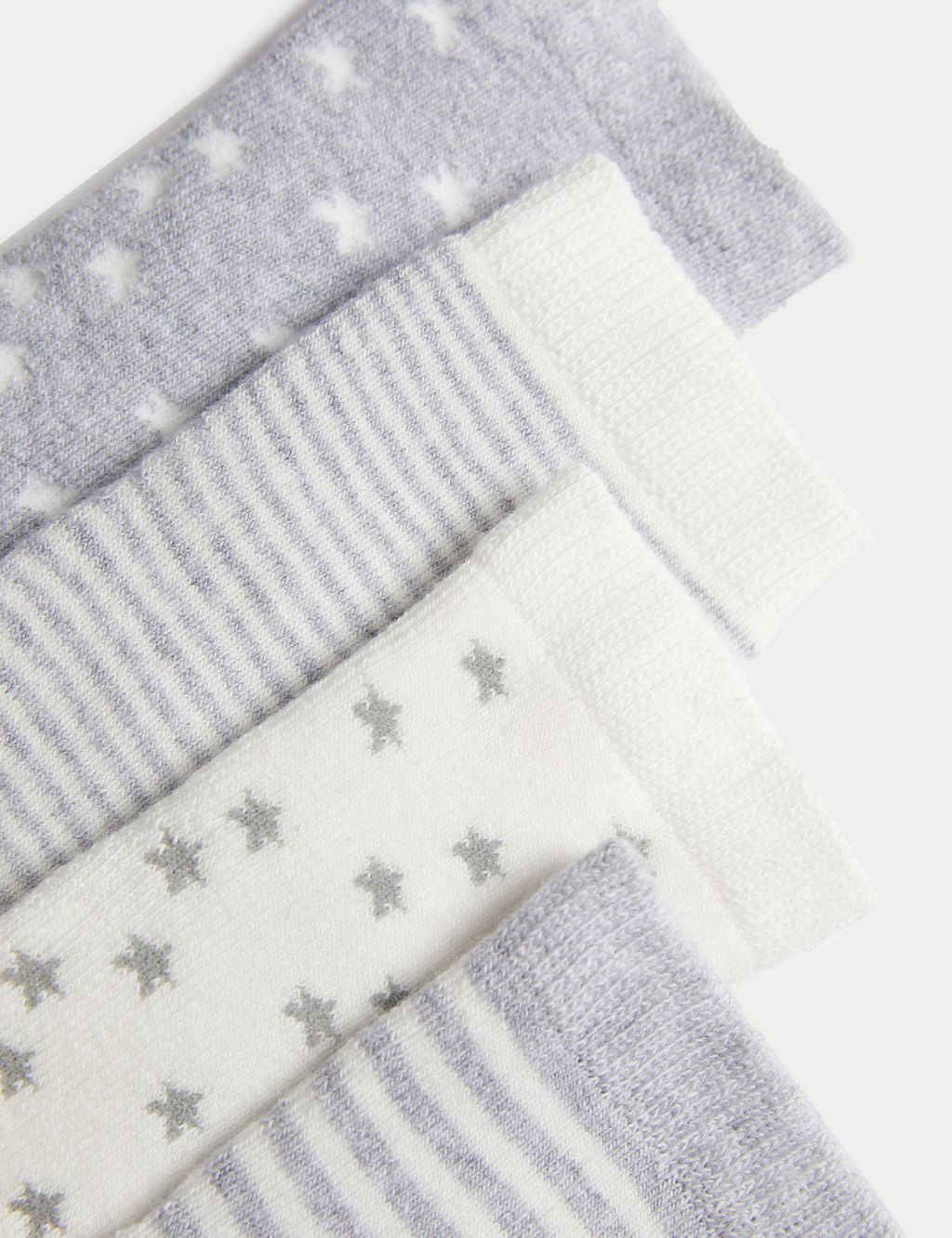 4pk Cotton Rich Terry Baby Socks (0-24 Mths) 2 of 2