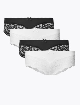 4pk Louisa Low Rise Brazilian Knickers M&S Collection M&S