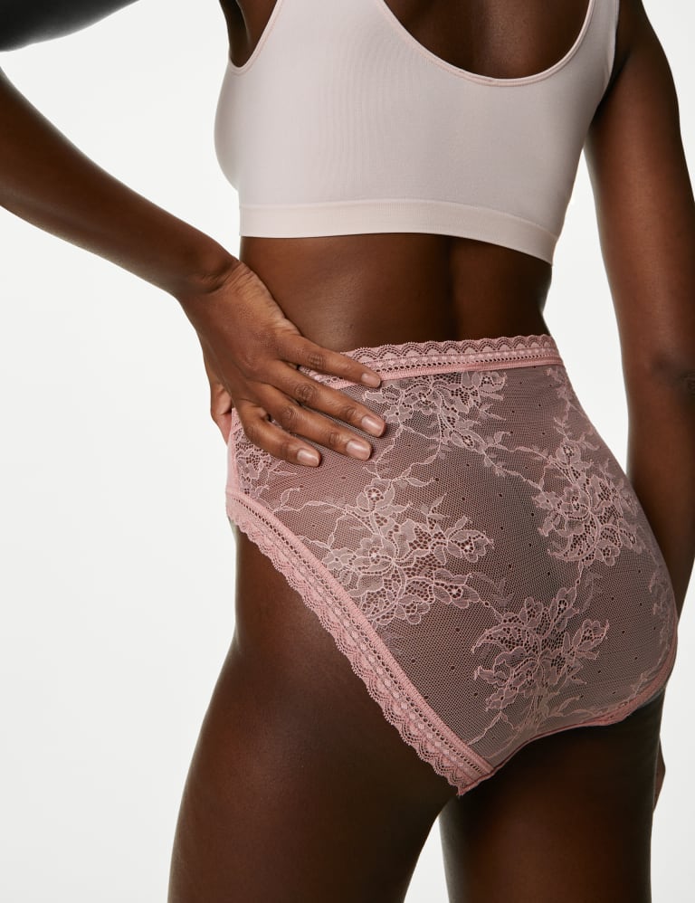 High waisted 2024 lace knickers