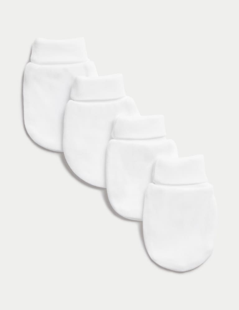 White scratch mittens clearance