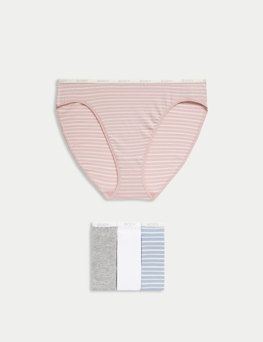 4pk Supima Cotton Rich High Leg Knickers 3 of 5