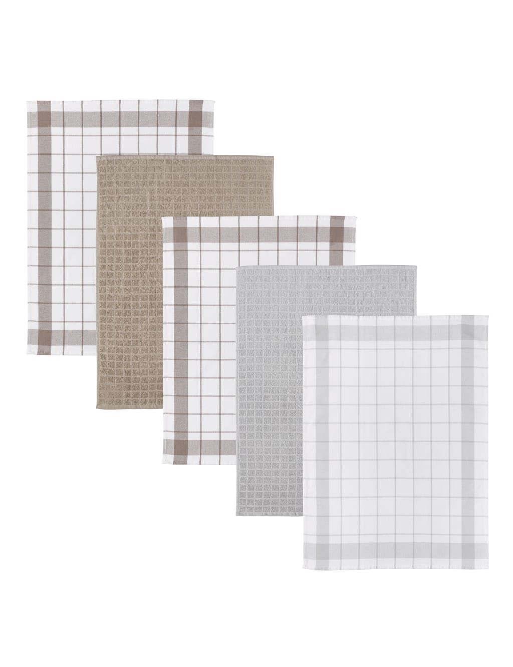 5 Assorted Tea & Hand Towels M&S