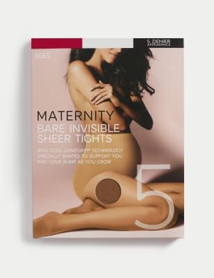 5 Denier Bare Invisible Maternity Tights Image 1 of 2