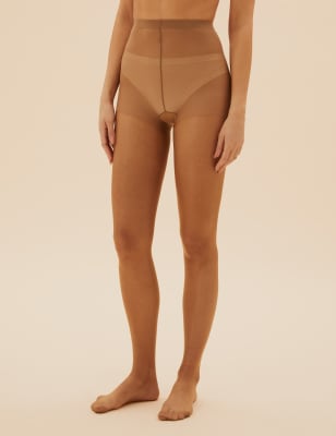 MARKS & SPENCER Bare Cooling Oiled Look Tights Nude Medium 7 Denier £4.00 -  PicClick UK