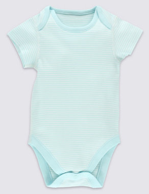 5 Pack Candy Stripe Bodysuits (0-3 Years) | M&S